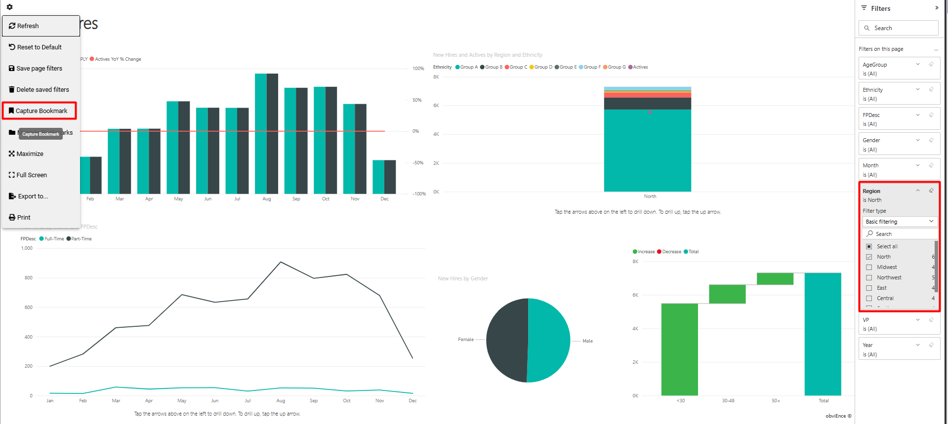 Apply filters in filter panel