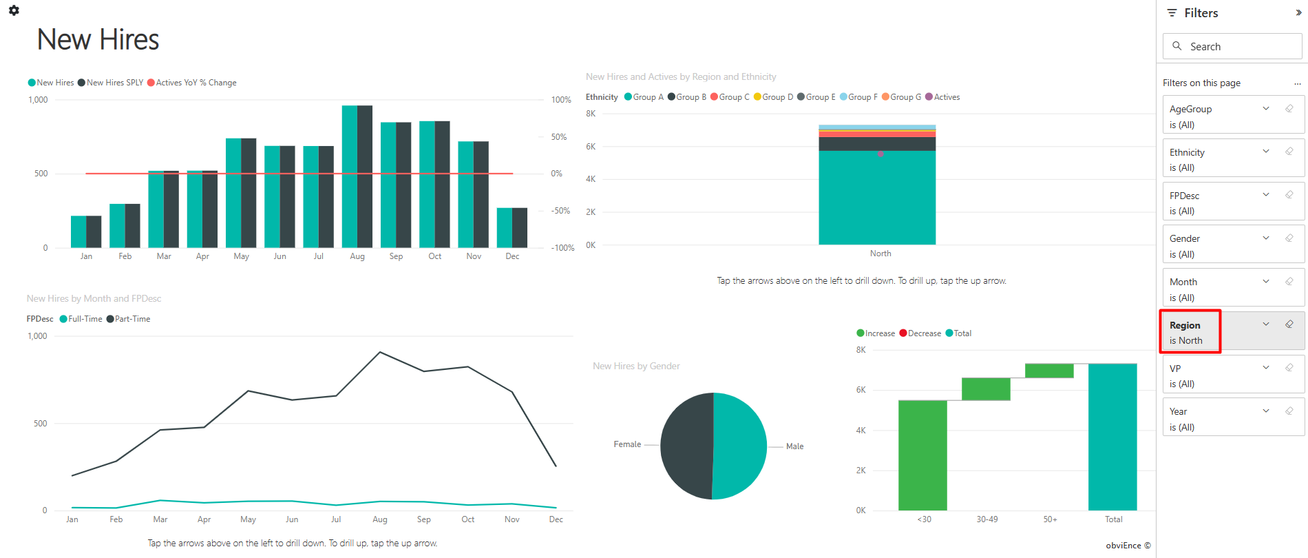 Filters applied from bookmark