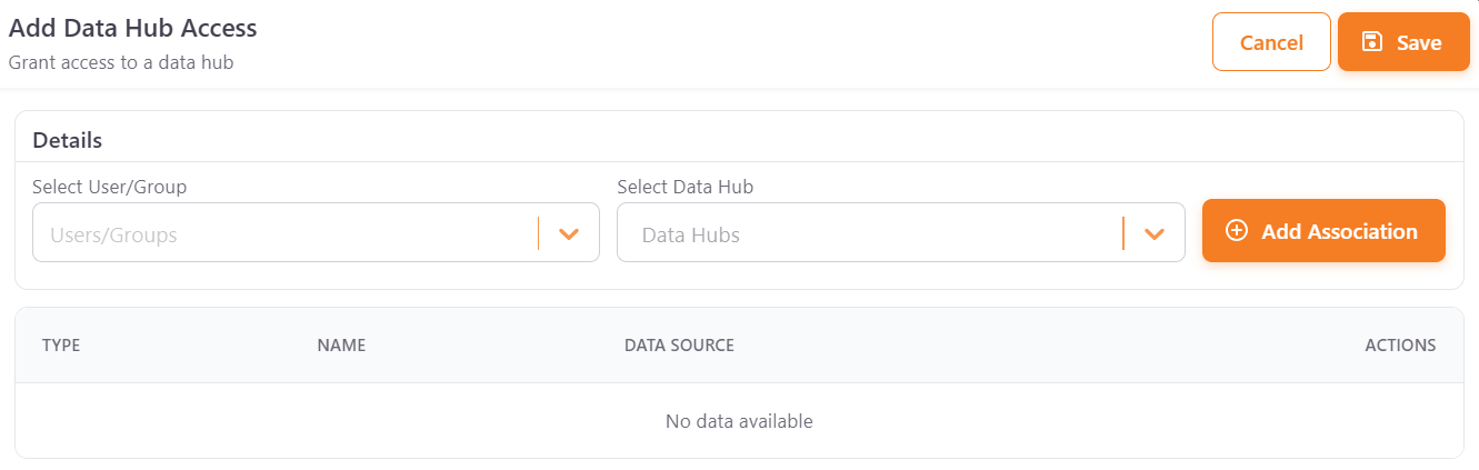 Data Hub access