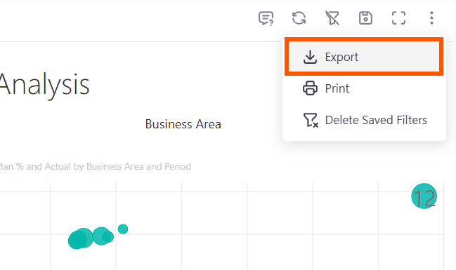 Export to Excel button