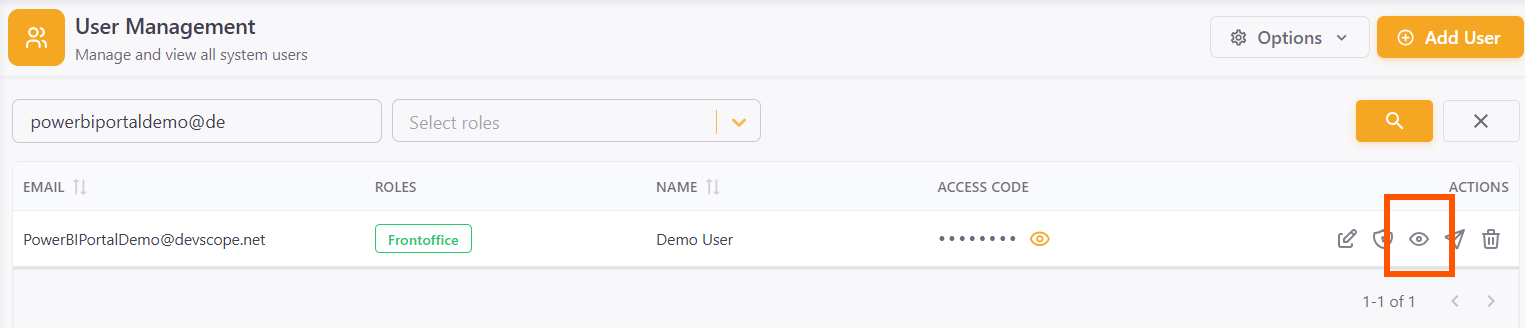 See As - select user