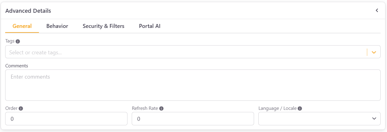 PowerBI Portal 101 - General Tab