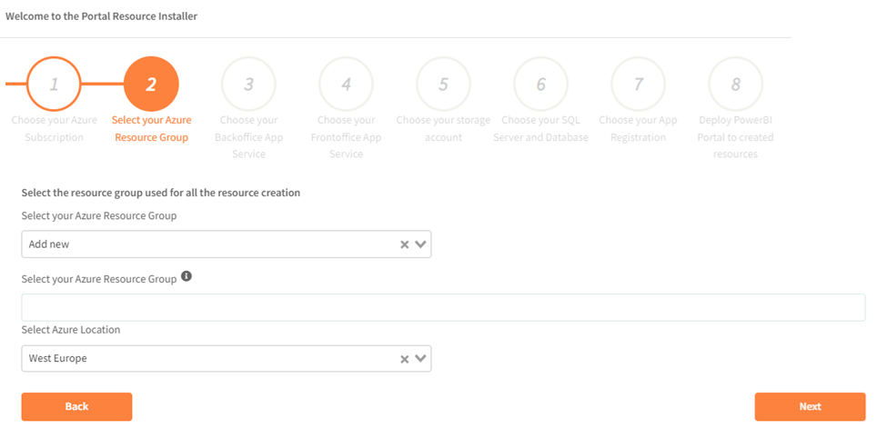 Step 2 – Resource Group