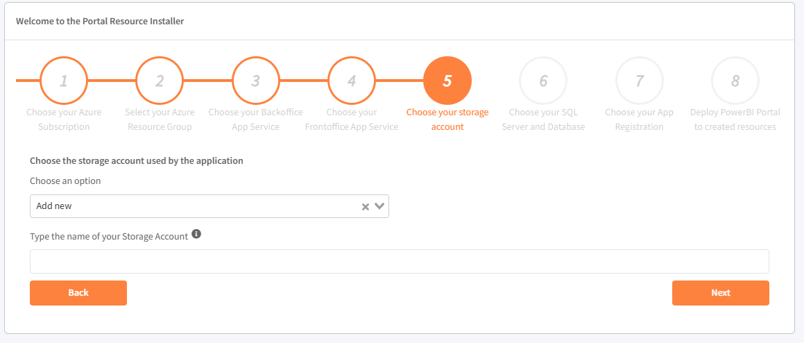 Step 5 – Storage Account