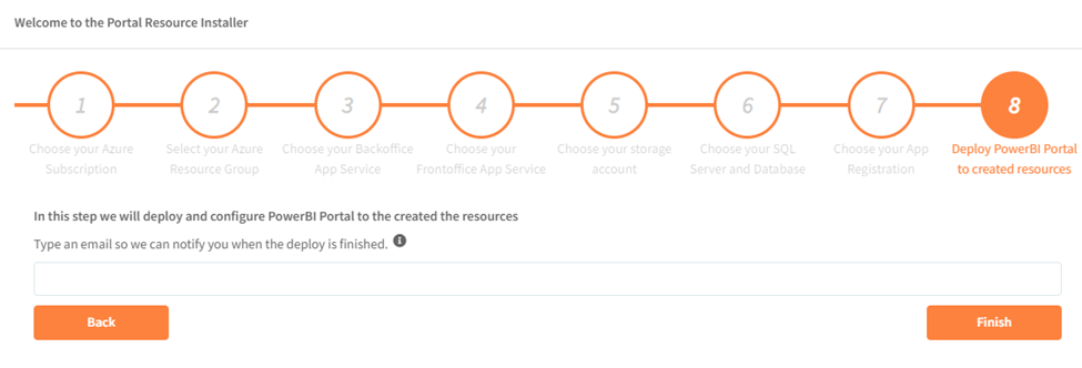 Step 8 – Deploy email
